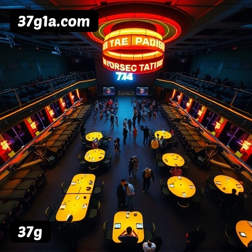 Plataforma 37g mostrando interface moderna, jogos certificados e recursos de segurança licenciados